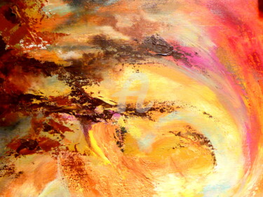 Peinture intitulée "VORTEX" par Claude Julia (CJULIA), Œuvre d'art originale, Huile