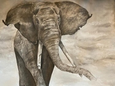 "elephant" başlıklı Tablo Claude Legrain tarafından, Orijinal sanat, Suluboya