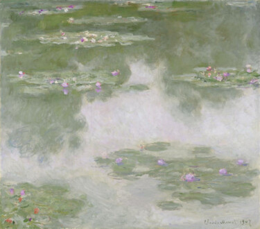 Картина под названием "Nymphéas 11" - Claude Monet, Подлинное произведение искусства, Масло