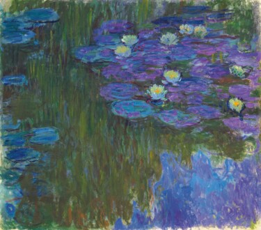 Painting titled "Nymphéas 20" by Claude Monet, Original Artwork, Oil