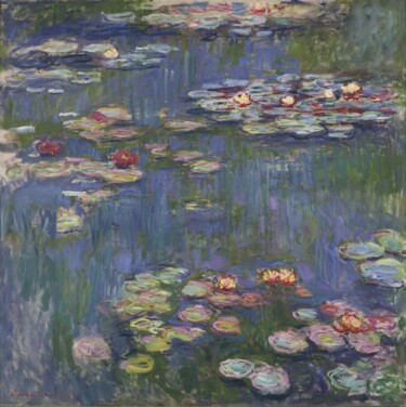 Painting titled "Nymphéas 23" by Claude Monet, Original Artwork, Oil