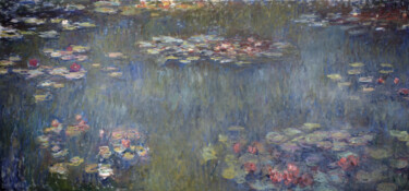 Malarstwo zatytułowany „Le Bassin aux nymph…” autorstwa Claude Monet, Oryginalna praca, Olej