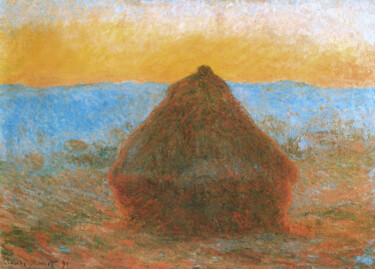 Malerei mit dem Titel "La Meule" von Claude Monet, Original-Kunstwerk, Öl