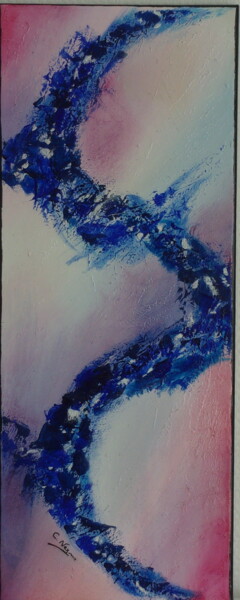 Painting titled "SEIGEN" by Claude Nexon, Original Artwork, Acrylic Mounted on Wood Stretcher frame