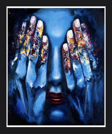 Painting titled "Metamorfosis" by Claudia Beatriz Diz, Original Artwork, Oil