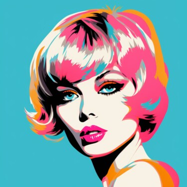 Painting titled "BARBIE" by Claudia Sauter (Poptonicart), Original Artwork, Digital Collage