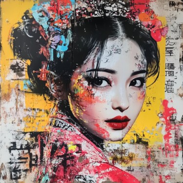 Painting titled "HONGKONG TRADITION" by Claudia Sauter (Poptonicart), Original Artwork, Acrylic