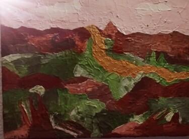 Malerei mit dem Titel "Terre en Camargue" von Claudie Savelli (CLAUDIE-SAVELLI-CLAUDIO), Original-Kunstwerk, Acryl Auf Keilr…