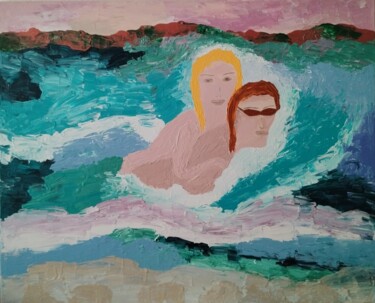 Картина под названием "Le ciel le soleil l…" - Claudie Savelli (CLAUDIE-SAVELLI-CLAUDIO), Подлинное произведение искусства,…