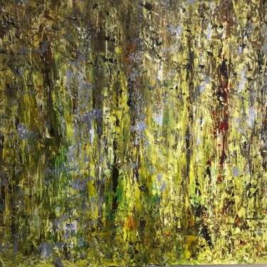 Картина под названием "Atmosphère automnale" - Claudine Janel, Подлинное произведение искусства, Акрил Установлен на Деревян…