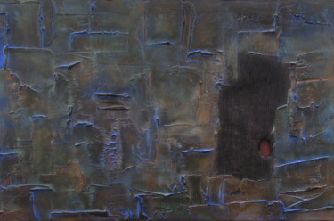 Painting titled "Aleatory Cartograph…" by Claudio Boczon, Original Artwork, Acrylic Mounted on Wood Panel