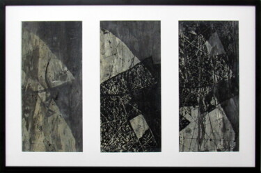 Estampas & grabados titulada "Portulans - Laudes,…" por Claudio Boczon, Obra de arte original, Gofrado en papel Montado en C…