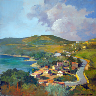 Pittura intitolato "Isola d'Elba Loc Vi…" da Claudio Domenici, Opera d'arte originale, Olio