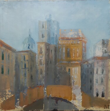 Malerei mit dem Titel "Architettura dell'a…" von Claudio Marciano, Original-Kunstwerk, Öl