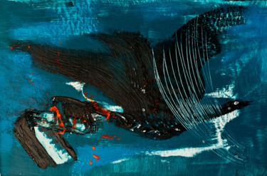 Pittura intitolato "F218 Blackbird" da Claudy, Opera d'arte originale, Acrilico