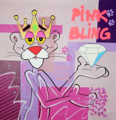 "Pink BLING" başlıklı Tablo Clehgoh tarafından, Orijinal sanat, Akrilik