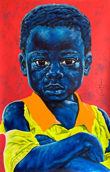 Картина под названием ""Self-confidence"" - Clement Mohale, Подлинное произведение искусства, Акрил
