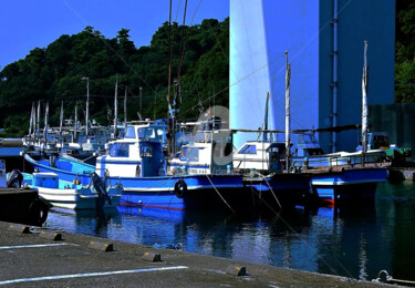 Fotografie mit dem Titel "Japan - Boats Parki…" von Clement Tsang, Original-Kunstwerk, Digitale Fotografie