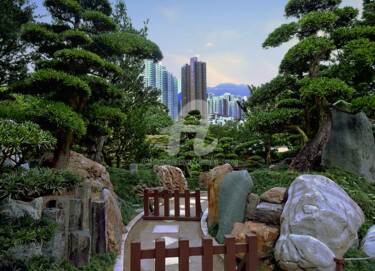 Photographie intitulée "Famous Temple Garde…" par Clement Tsang, Œuvre d'art originale, Photographie numérique