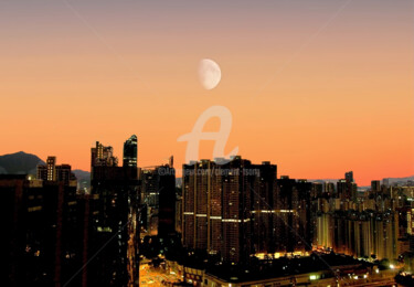 Photographie intitulée "Hong Kong - City at…" par Clement Tsang, Œuvre d'art originale, Photographie numérique