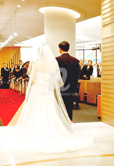 Fotografia intitolato "HK16-Wedding at Chu…" da Clement Tsang, Opera d'arte originale, Fotografia digitale