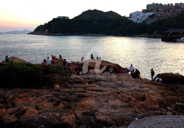 Photography titled "HK04-Enjoying Sunse…" by Clement Tsang, Original Artwork, Digital Photography