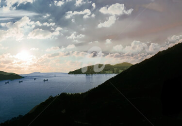 Fotografie getiteld "Beautiful Harbor of…" door Clement Tsang, Origineel Kunstwerk, Digitale fotografie