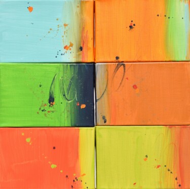 Peinture intitulée "All Of Your Pieces" par Cynthia Ligeros, Œuvre d'art originale, Acrylique Monté sur Châssis en bois