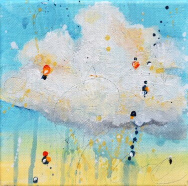 Painting titled "Noonday Dreams" by Cynthia Ligeros, Original Artwork, Acrylic Mounted on Wood Stretcher frame