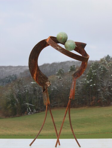 Sculpture titled "EMBRACE" by Clive Manuel, Original Artwork, Metals