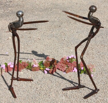 Sculpture titled "Reunion" by Clive Manuel, Original Artwork, Metals