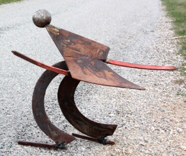Sculpture titled "A (super?) hero" by Clive Manuel, Original Artwork, Metals