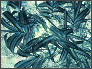 Photographie intitulée "Coeur-d'herbe#3" par Chupalia, Œuvre d'art originale, Photographie numérique