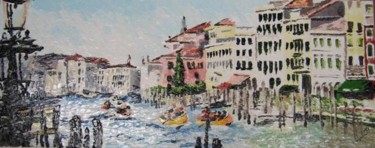 Pittura intitolato "canal grande" da Paluan, Opera d'arte originale