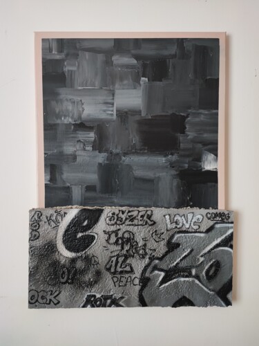 Malerei mit dem Titel "Crépuscule" von Comeg, Original-Kunstwerk, Acryl