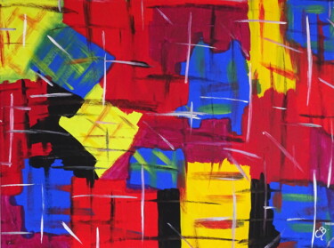 Peinture intitulée "united colors" par Conrad Bloemers, Œuvre d'art originale, Acrylique