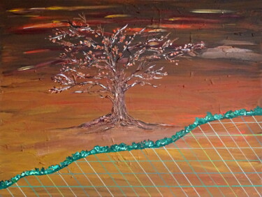 Schilderij getiteld "On the edge" door Conrad Bloemers, Origineel Kunstwerk, Acryl