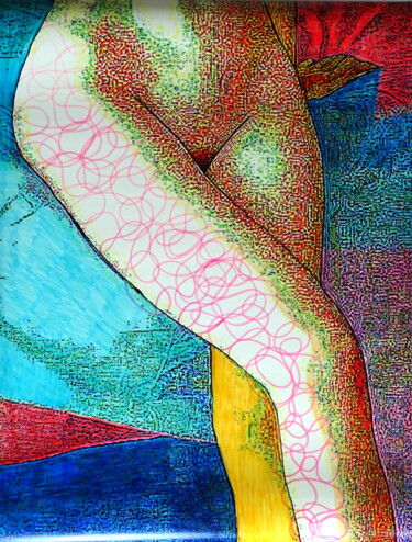 Fotografie mit dem Titel "Beautiful legs" von Conrad Bloemers, Original-Kunstwerk, Manipulierte Fotografie