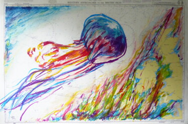 Tekening getiteld "Medusa" door Constance Robine, Origineel Kunstwerk, Pastel