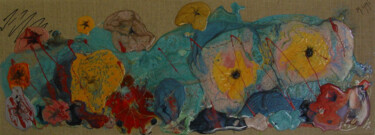 Картина под названием "FARANDOLE" - Malika Hachemi Milhorat, Подлинное произведение искусства, Масло Установлен на Деревянна…
