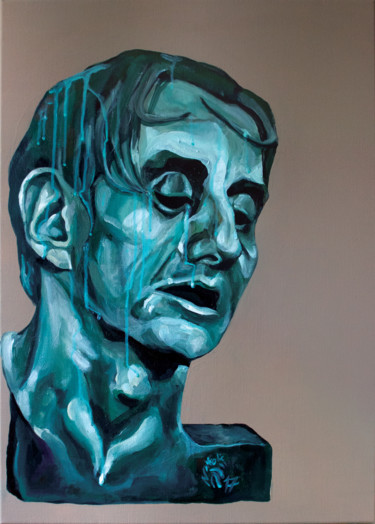 Peinture intitulée "Yanowski de bronze" par Cindy Nikolic, Œuvre d'art originale, Acrylique