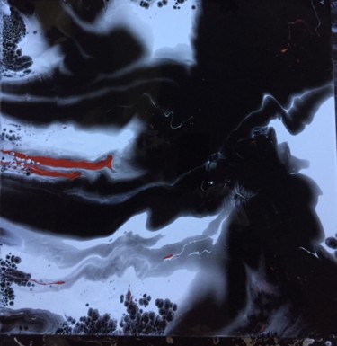 Картина под названием "dark knight two" - Greg Powell, Подлинное произведение искусства, Эмаль
