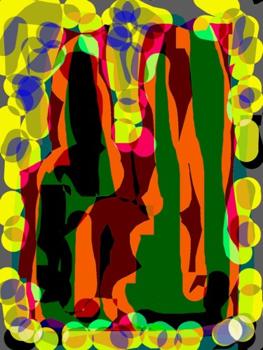 Digitale Kunst mit dem Titel "Nudes at noon" von Greg Powell, Original-Kunstwerk, 2D digitale Arbeit