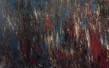 Painting titled "Red shadows through…" by Greg Powell, Original Artwork, Enamel