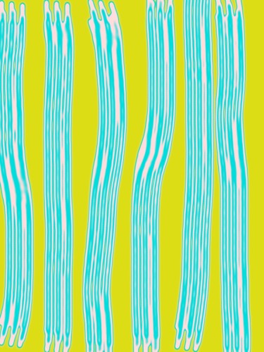 Arte digitale intitolato "Yellow popster" da Greg Powell, Opera d'arte originale, Lavoro digitale 2D