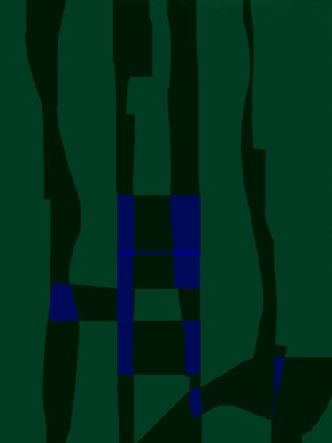 「Dark blue」というタイトルのデジタルアーツ Greg Powellによって, オリジナルのアートワーク, 2Dデジタルワーク
