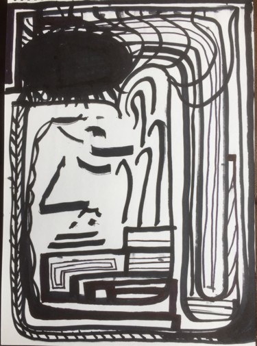 Drawing titled "Pipe dreams" by Greg Powell, Original Artwork, Marker