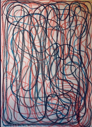 Рисунок под названием "Forms in colors" - Greg Powell, Подлинное произведение искусства, Рисунок распылителем краски