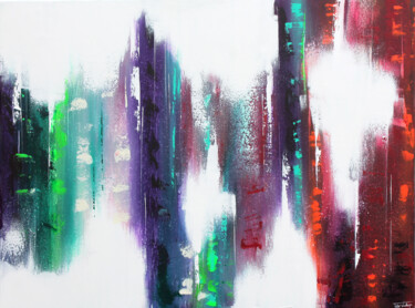 Peinture intitulée "Etreinte panachée" par Tristan Wendlinger, Œuvre d'art originale, Acrylique