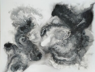 Картина под названием "ARTY N 2" - Brigitte Parmentier, Подлинное произведение искусства, Акрил Установлен на Деревянная рам…